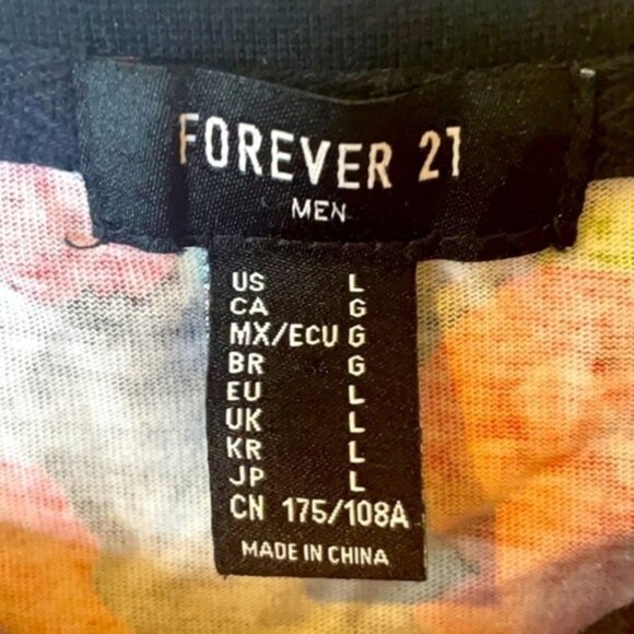 FOREVER 21 | “MAYBE NOT” Roses Shirt Size Large - Picture 4 of 7